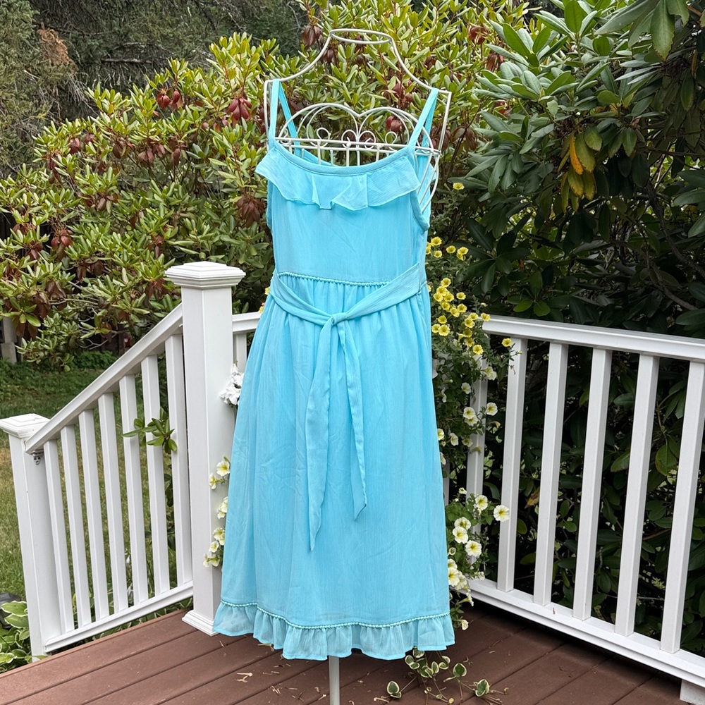Cherokee Light Blue Ruffle Dress - Picture 2 of 4
